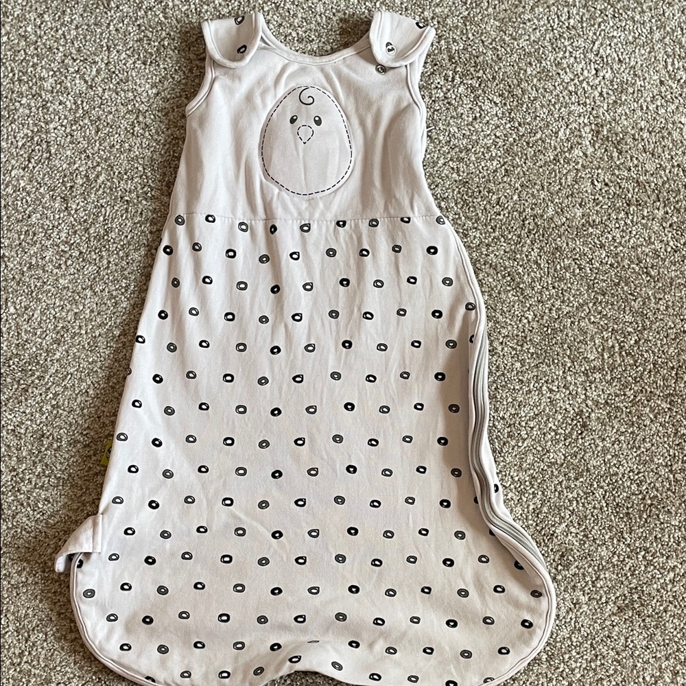 Nested Bean Beige Polka Dot Sleep Sack Size 0-6 months
